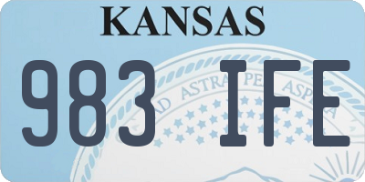 KS license plate 983IFE