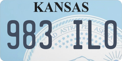 KS license plate 983ILO