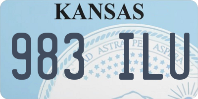 KS license plate 983ILU
