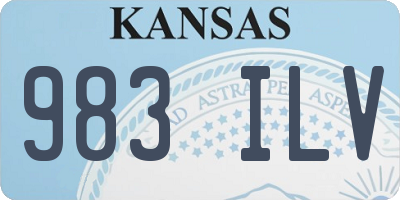 KS license plate 983ILV