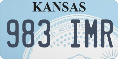KS license plate 983IMR