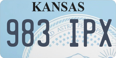 KS license plate 983IPX