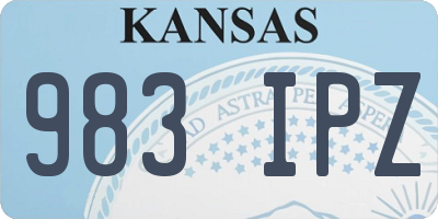 KS license plate 983IPZ