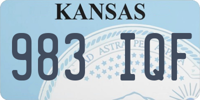 KS license plate 983IQF