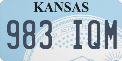 KS license plate 983IQM