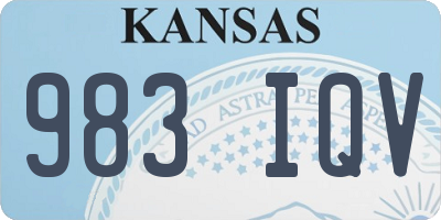 KS license plate 983IQV