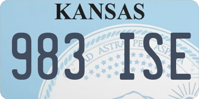 KS license plate 983ISE