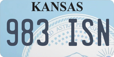 KS license plate 983ISN