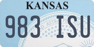 KS license plate 983ISU