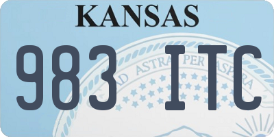 KS license plate 983ITC