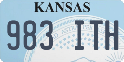 KS license plate 983ITH