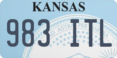 KS license plate 983ITL