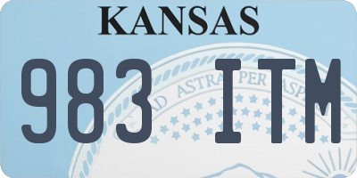 KS license plate 983ITM