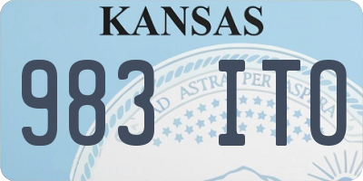 KS license plate 983ITO