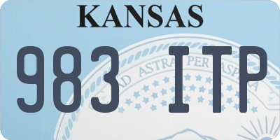 KS license plate 983ITP