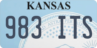 KS license plate 983ITS