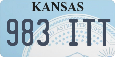KS license plate 983ITT