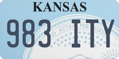 KS license plate 983ITY