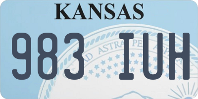 KS license plate 983IUH