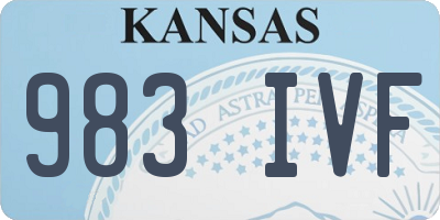 KS license plate 983IVF