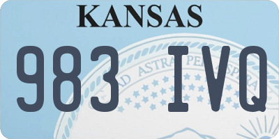 KS license plate 983IVQ