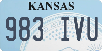 KS license plate 983IVU