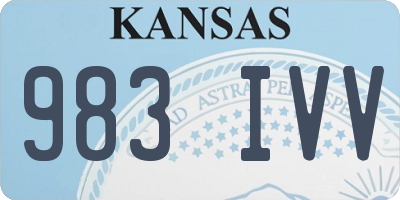 KS license plate 983IVV