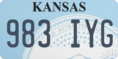 KS license plate 983IYG