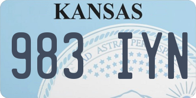 KS license plate 983IYN