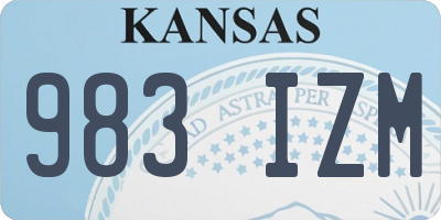 KS license plate 983IZM