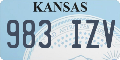 KS license plate 983IZV