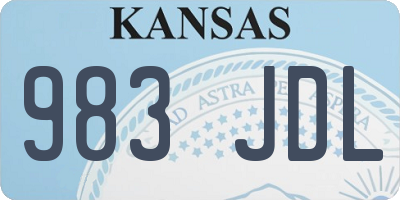 KS license plate 983JDL
