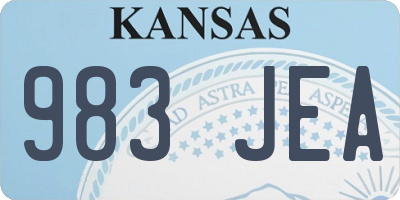 KS license plate 983JEA