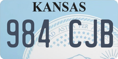 KS license plate 984CJB