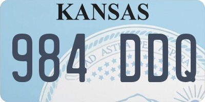 KS license plate 984DDQ