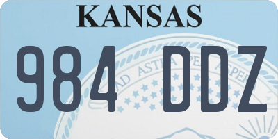 KS license plate 984DDZ
