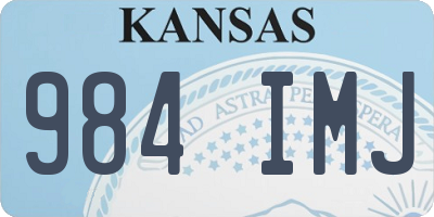 KS license plate 984IMJ