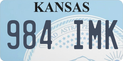 KS license plate 984IMK