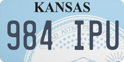 KS license plate 984IPU