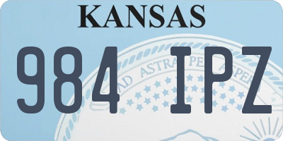 KS license plate 984IPZ