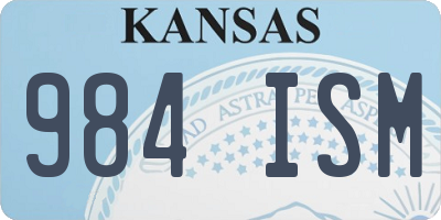 KS license plate 984ISM