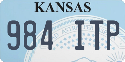 KS license plate 984ITP