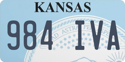 KS license plate 984IVA