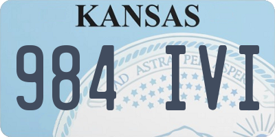 KS license plate 984IVI