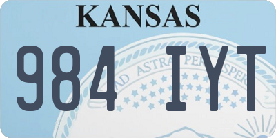 KS license plate 984IYT