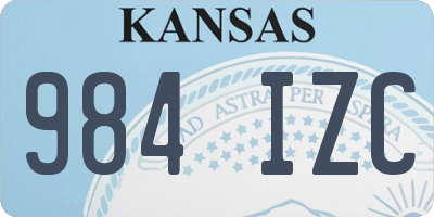 KS license plate 984IZC