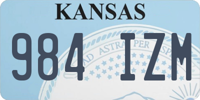 KS license plate 984IZM