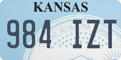 KS license plate 984IZT