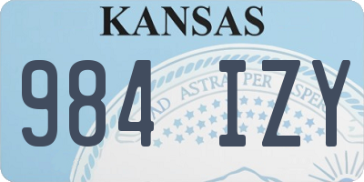 KS license plate 984IZY