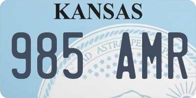 KS license plate 985AMR